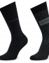 Ανδρικές Κάλτσες Calvin Klein Ck Men Sock 2p Badge Black 701224111-001